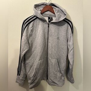 Adidas boys hoodie size large (14-16) gray
